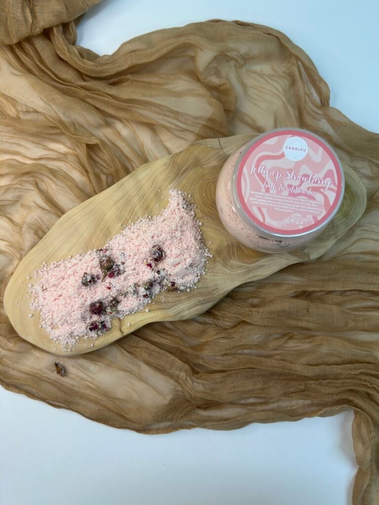 Lollipop Strawberry Bath Bomb Powder