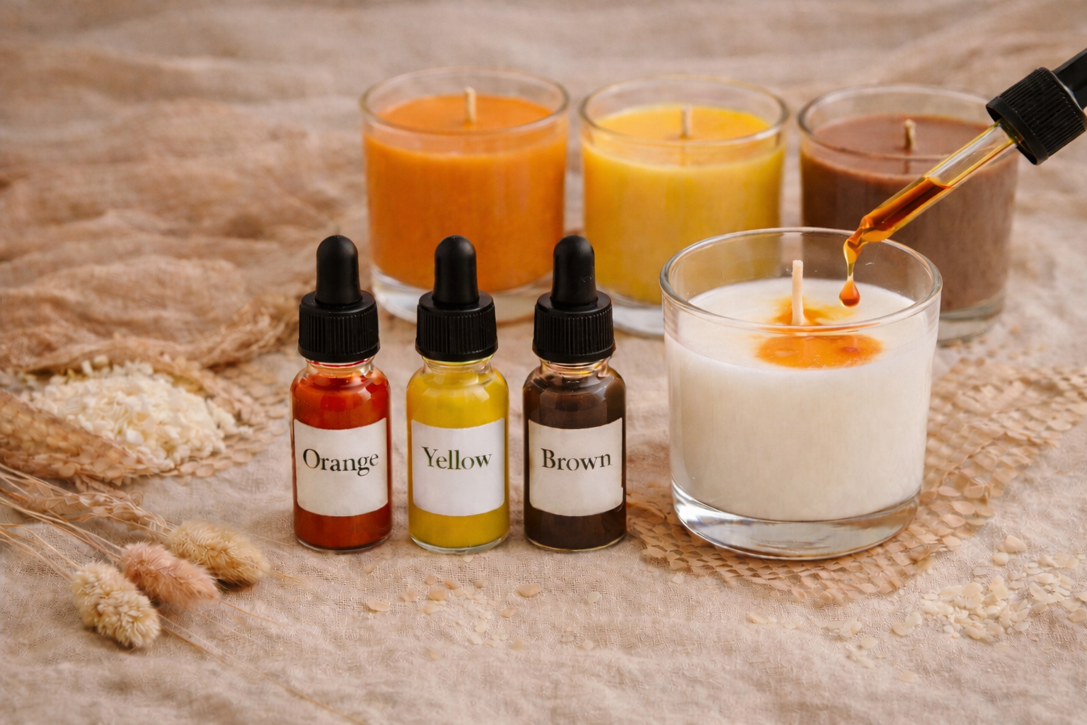 Χρώματα για κεριά Candifu