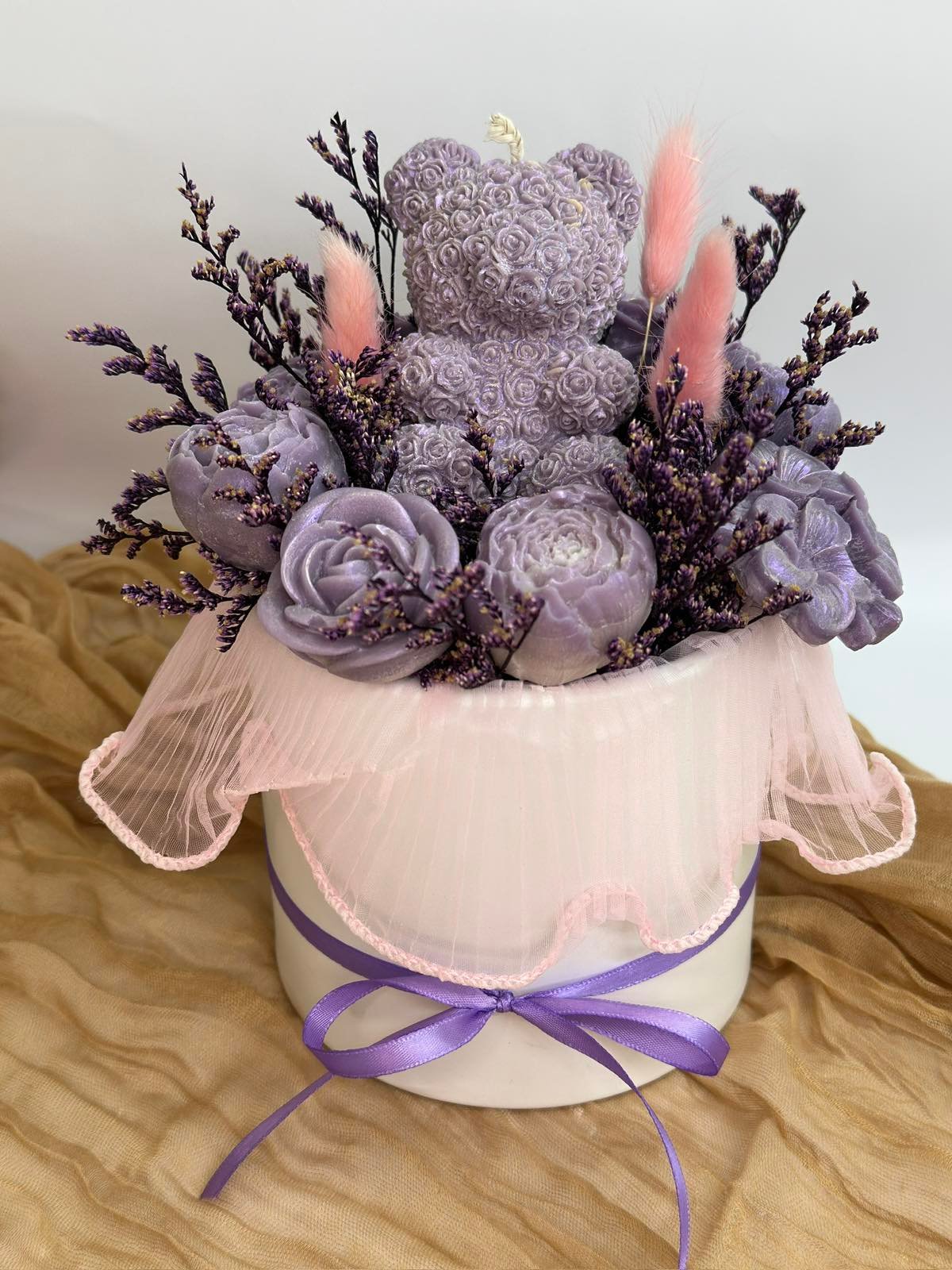 Purple bloom - Χειροποίητη Σύνθεση Φυτικών Κεριών