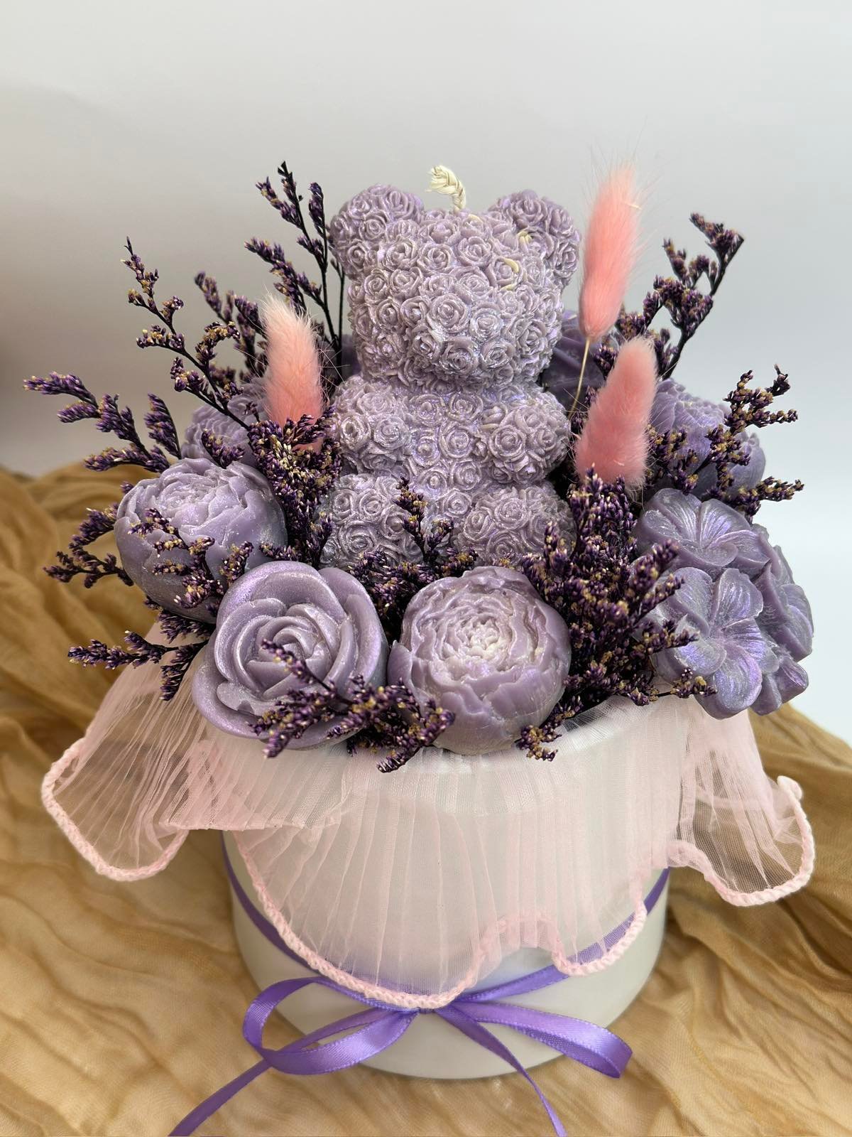 Purple bloom - Χειροποίητη Σύνθεση Φυτικών Κεριών