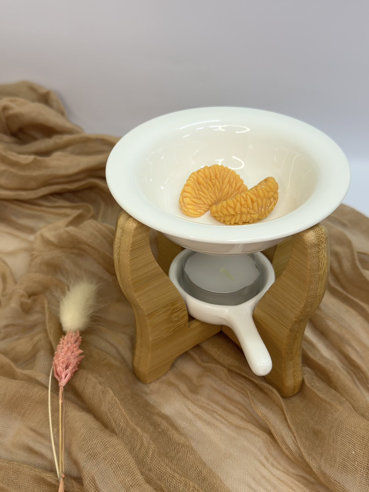 Κεραμικός Αρωματιστής με Ξύλινη Βάση