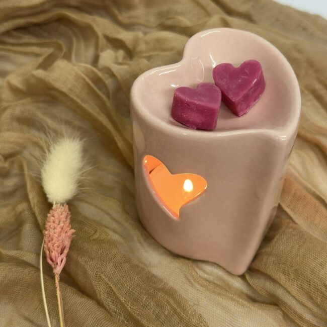 Κεραμικός Αρωματιστής Ροζ Καρδιά