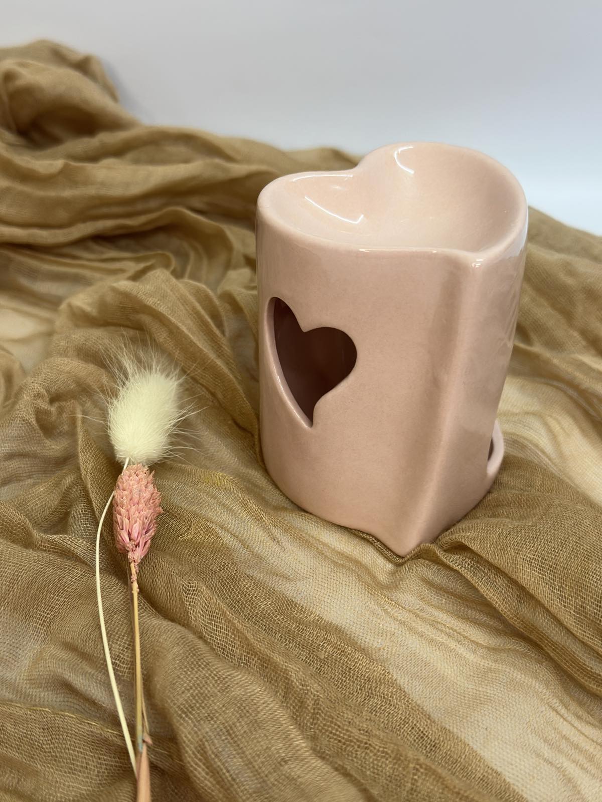 Κεραμικός Αρωματιστής Ροζ Καρδιά