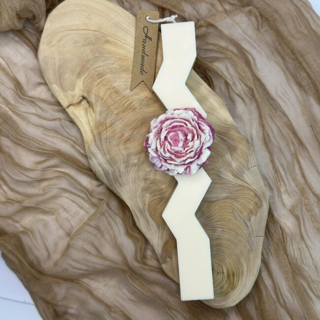 Πασχαλινή Λαμπάδα Παιώνια